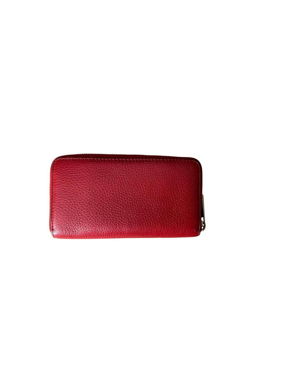 Michael Kors Red Leather Zip Around Wallet - Picture 2 of 9